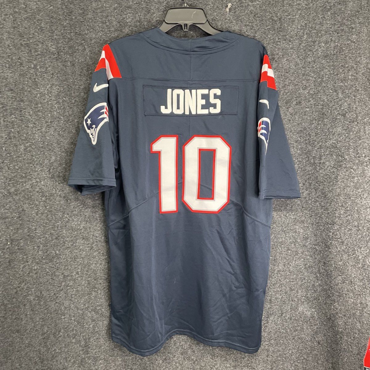 Nike Men's New England Patriots Mac Jones #10 Navy Game Jersey XL