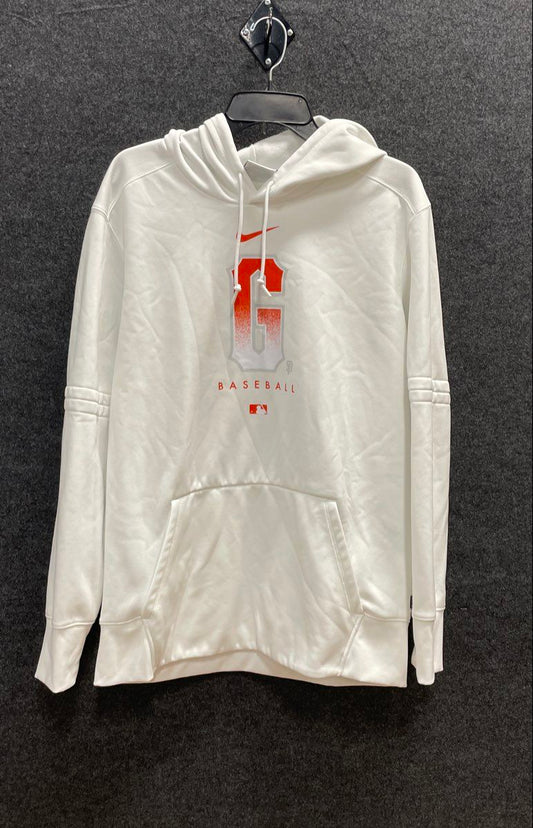 Nike Men's San Francisco Giants Pullover Hoodie White Baseball Therma-FIT Sz L