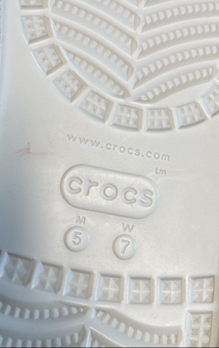 Crocs Classic Clog Rainbow Platform Slides Women's 7 Men's 5