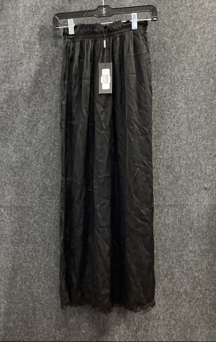 Venti6 Women's Black Palazzo Pants Smocked Waist Wide Leg Sz S NWT