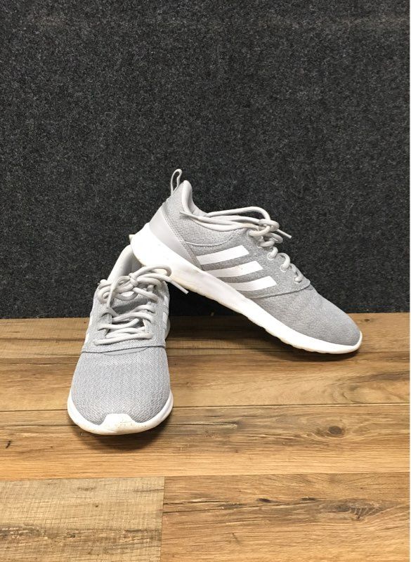 Adidas QT Racer 2.0 Grey White Women's Running Shoes Size 8