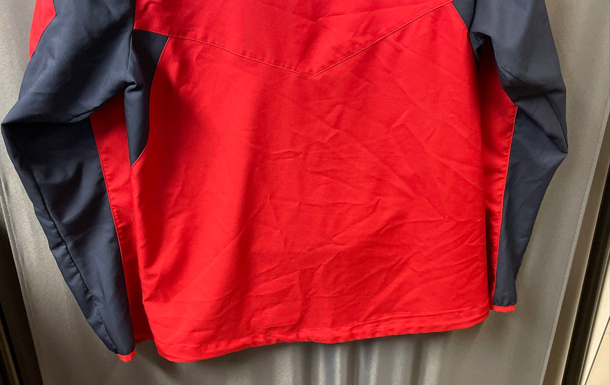 Nike Men's Washington Nationals Warm-Up Pullover Red Navy Blue Logo Sz Small