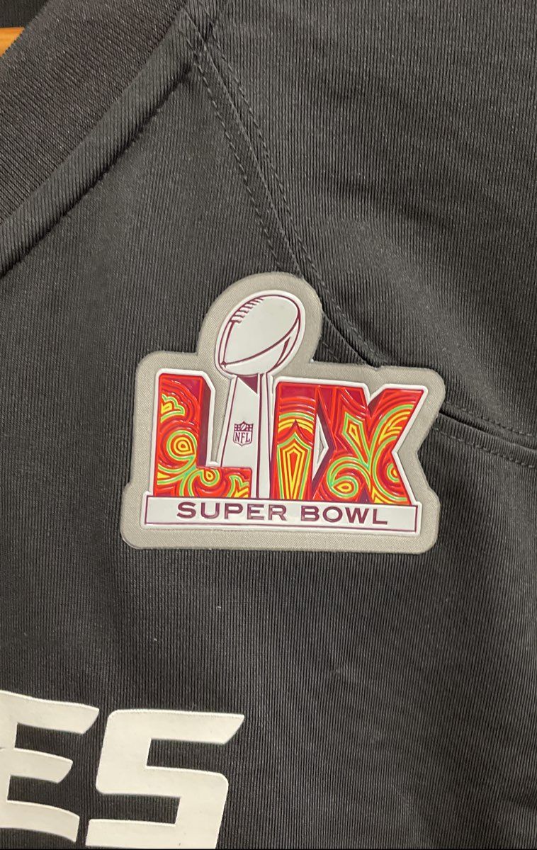 Nike Men's Philadelphia Eagles A.J. Brown #11 Black Super Bowl LIX Jersey Sz M