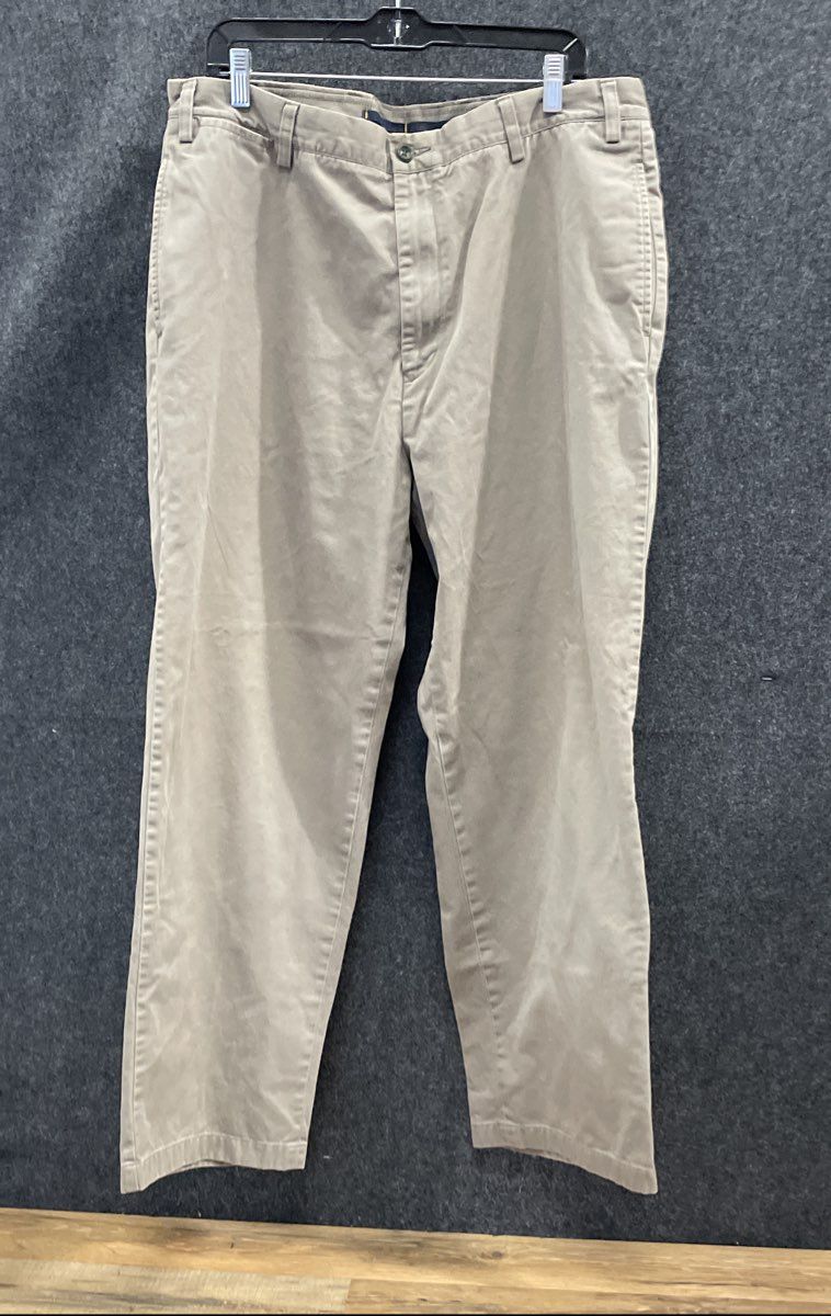 Nautica Men's Clipper Relaxed Fit Chino Pants Lot of 2 Khaki White Sz 38x32
