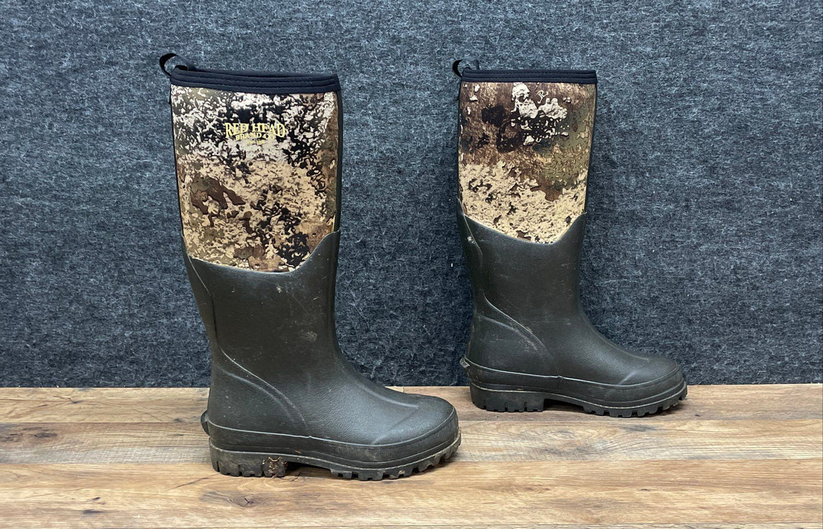 RedHead TrueTimber Strata Camo Neoprene Rubber Hunting Boots Size 4