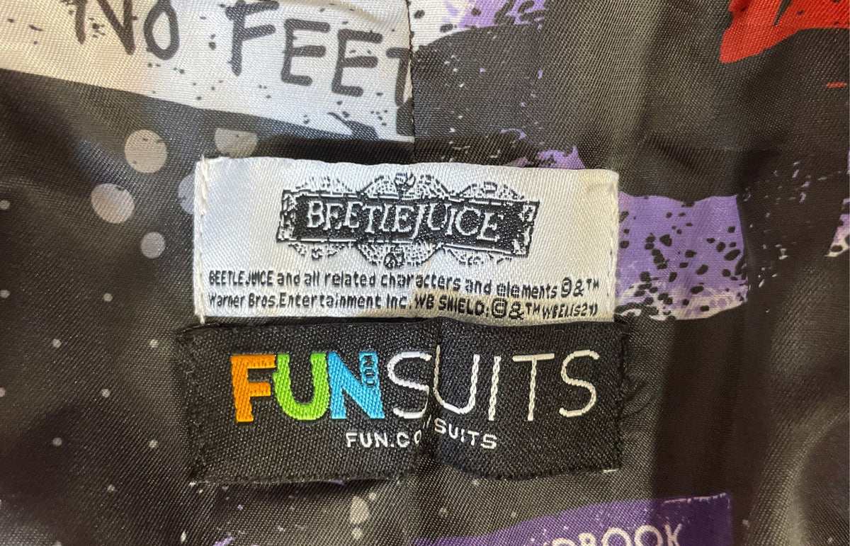 Fun Suits Women's Beetlejuice Red Blazer Strange & Unusual Quote Sz 6