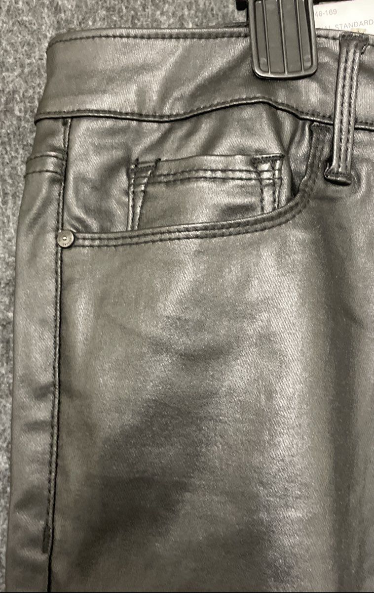 Social Standard Sanctuary Women's Black Faux Leather Ankle Skinny Pants 14 NWT