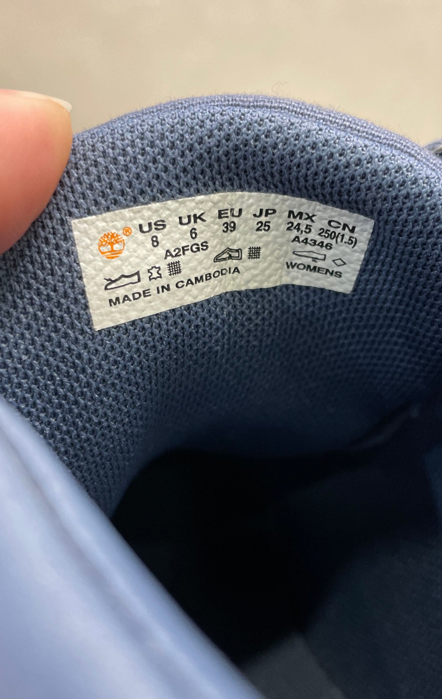 Timberland Davis Square Chukka Navy Blue Women's Sneakers Size 8