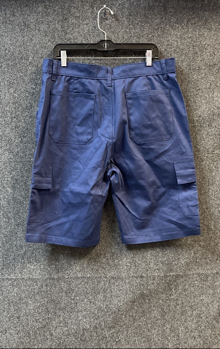 Roaming Soul Men's Blue Cotton Spandex Cargo Shorts Style S6001 Sz 34 NWT