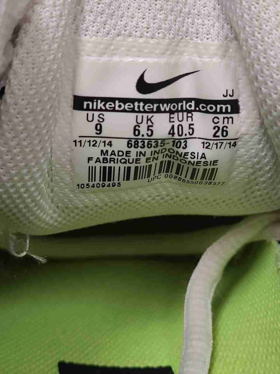 Nike Air Max Tailwind 7 White Black Dark Grey Running Shoes Women's Size 9