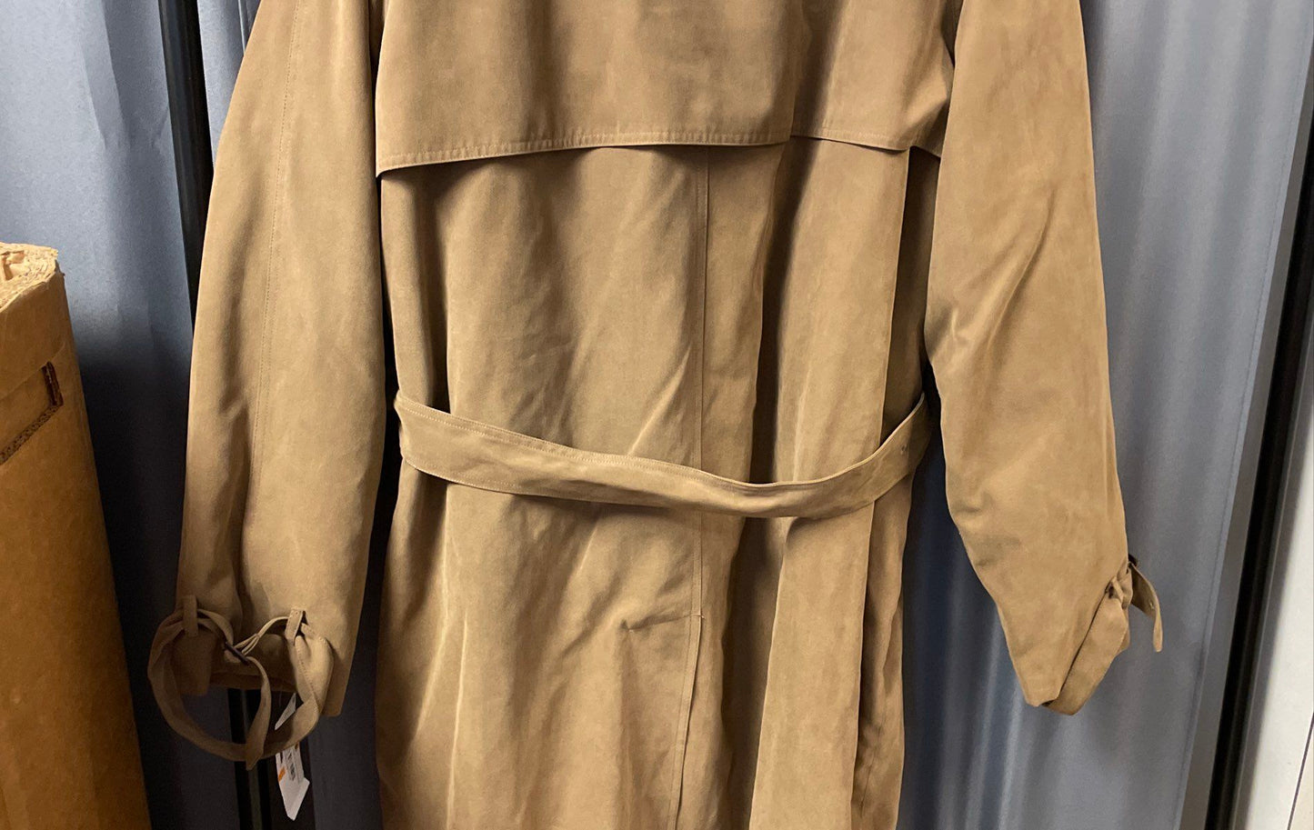 London Fog Men's Durham Trench Coat British Khaki Zip Out Lining Sz 44R NWT