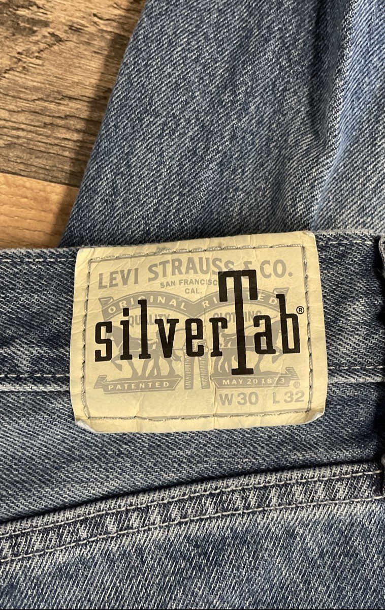 Levi's SilverTab Men's Loose Fit Straight Leg Jeans Blue Wash Denim Sz 30x32