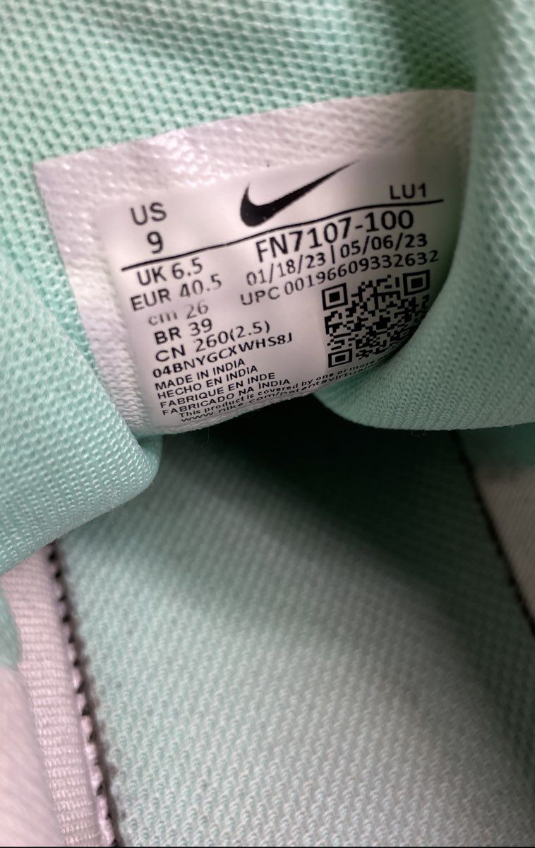 Nike Air Max Bella TR 5 White Mint Green Women's Training Shoes Size 9