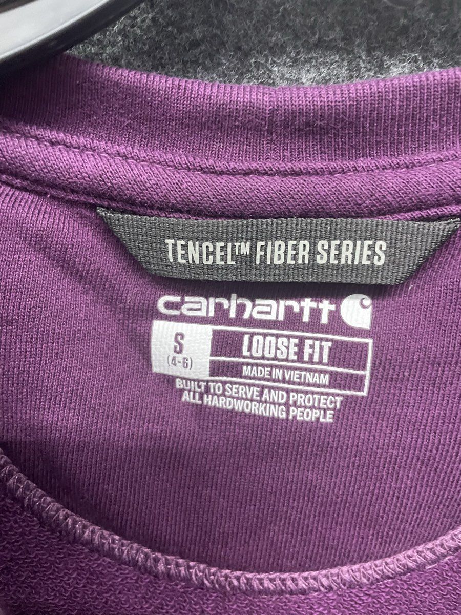Carhartt Women's Purple Tencel Fiber Series Loose Fit Crewneck Sweatshirt Sz S