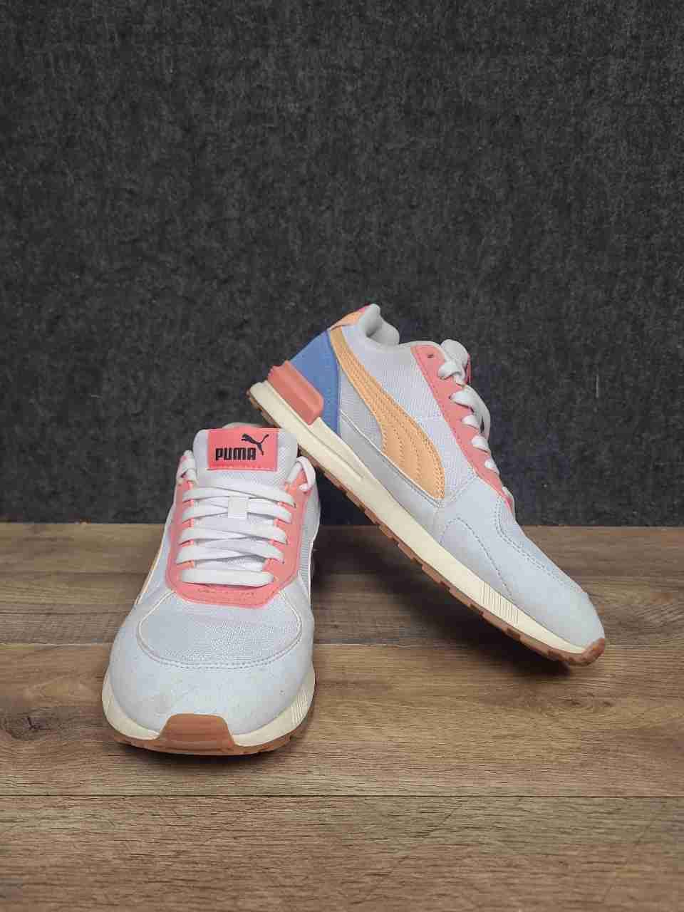 Puma Graviton Tera Blue Peach Pink Women's Lifestyle Sneakers Size 8.5