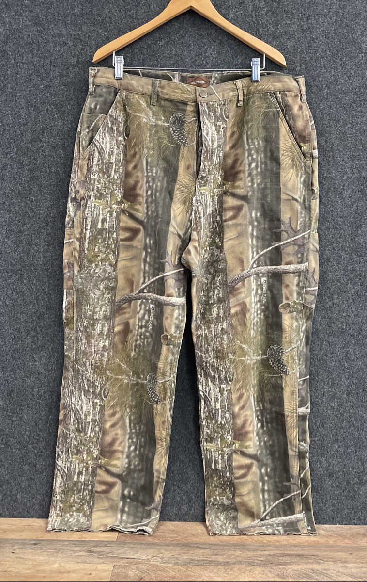 Diamondback Men's Camo Pine Forest Cotton Workwear Cargo Pants 40x30