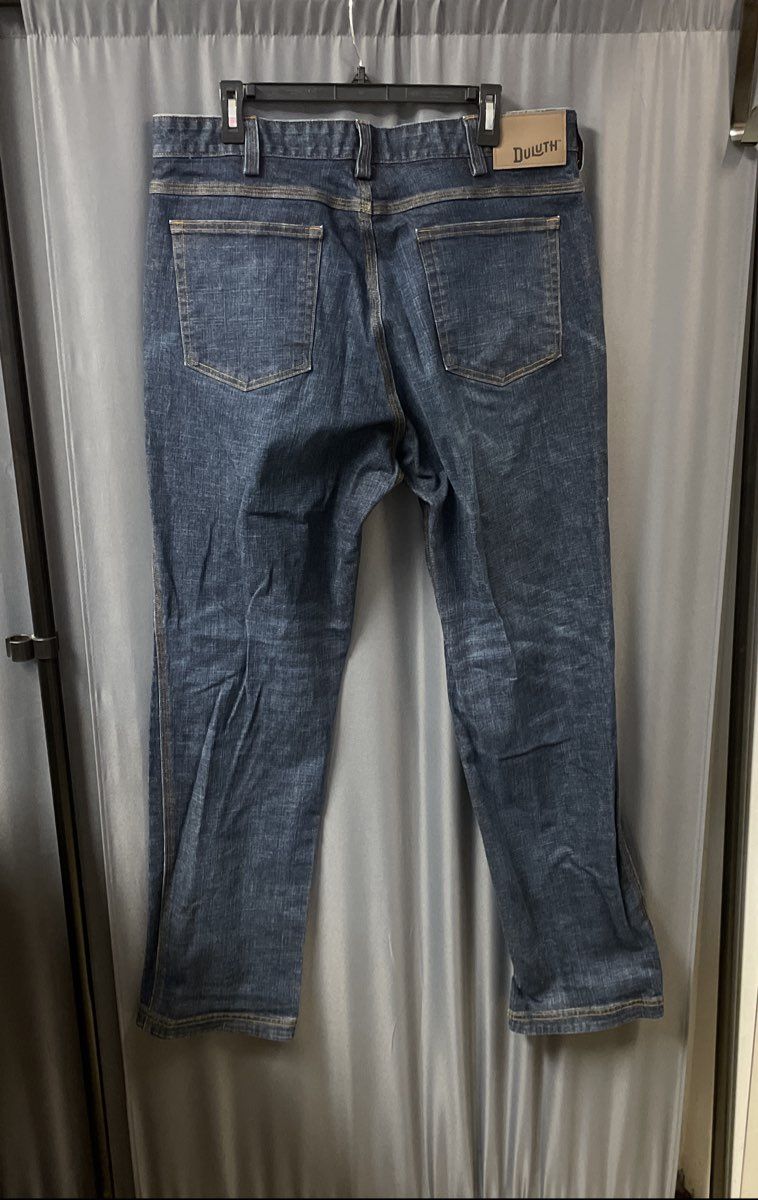 Duluth Trading Co Men's Blue Flex Ballroom Gusseted Jeans Size 38x34