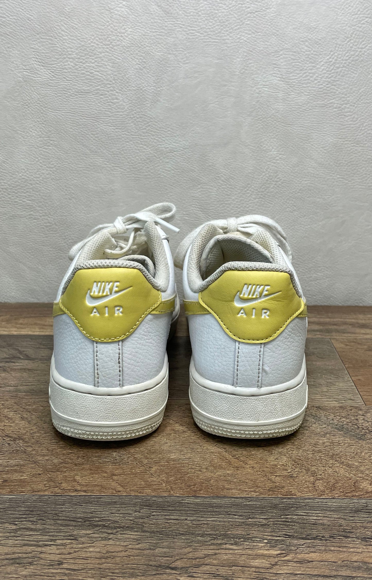 Nike Air Force 1 Low '07 White Yellow Women's Sneakers Size 9