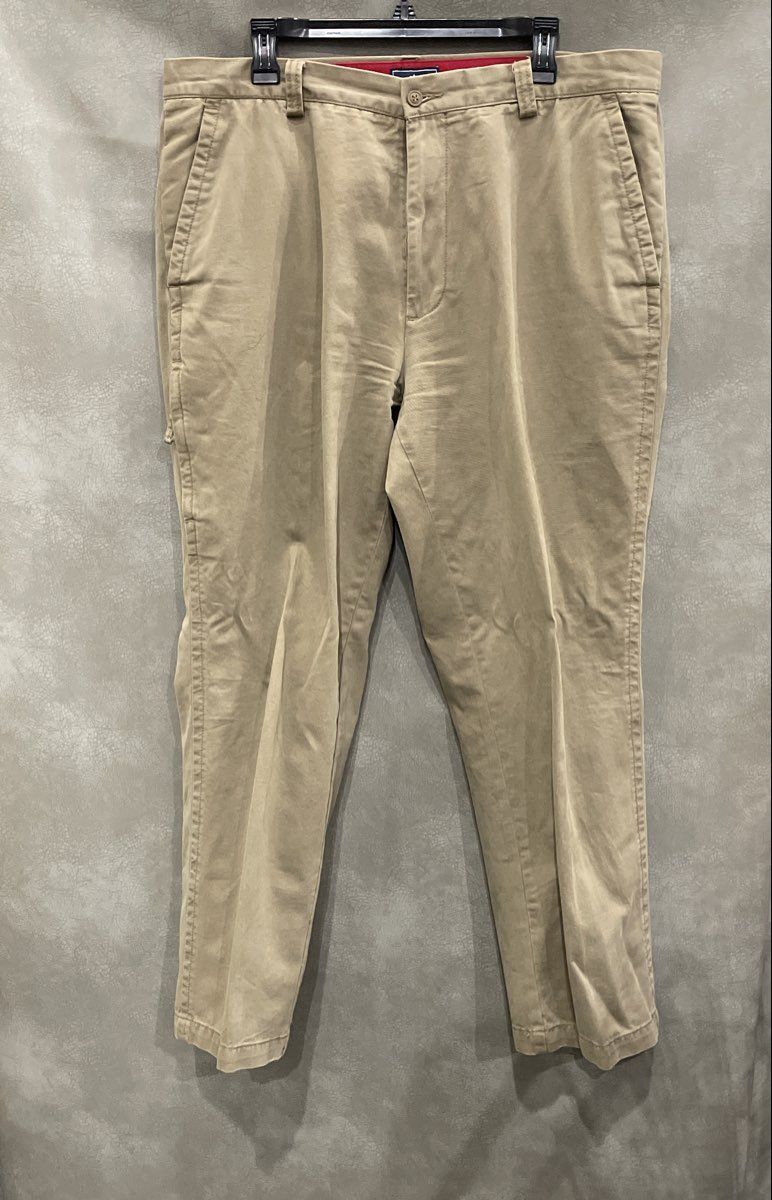 Dockers Men's Brown 100% Cotton Flap Pocket Chino Khaki Pants Size 38x30