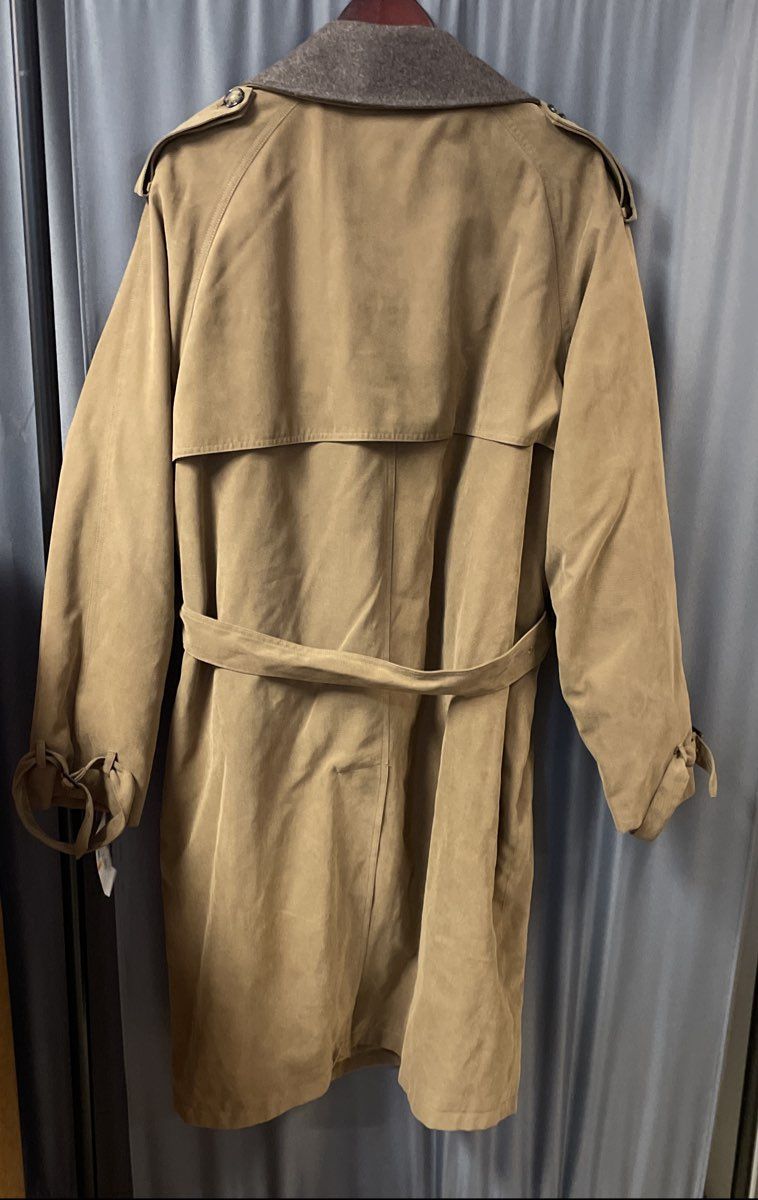 London Fog Men's Durham Trench Coat British Khaki Zip Out Lining Sz 44R NWT