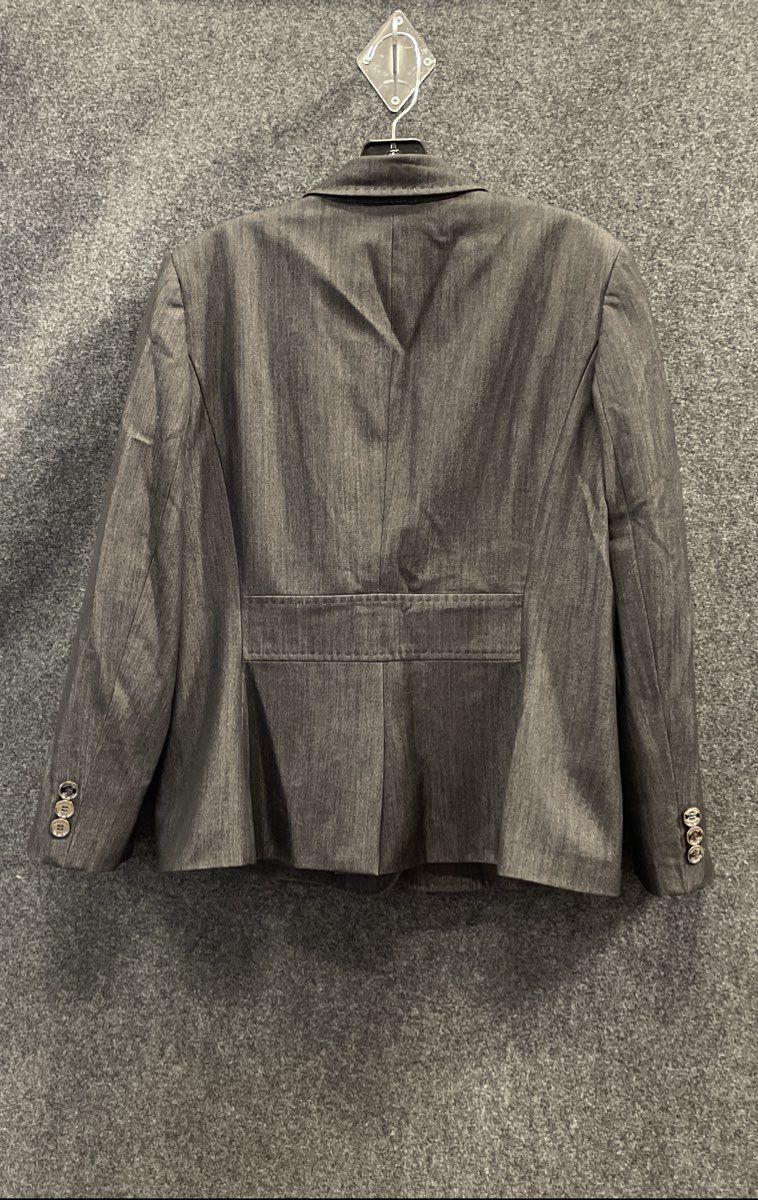Calvin Klein Women's Gray Two Button Stretch Blazer Suit Jacket Sz 14