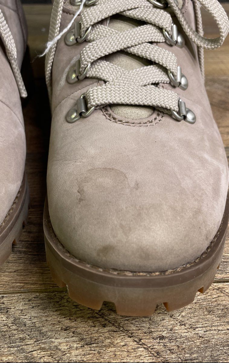 Timberland Ellendale Taupe Leather Mid Hiker Boots Women's Size 6