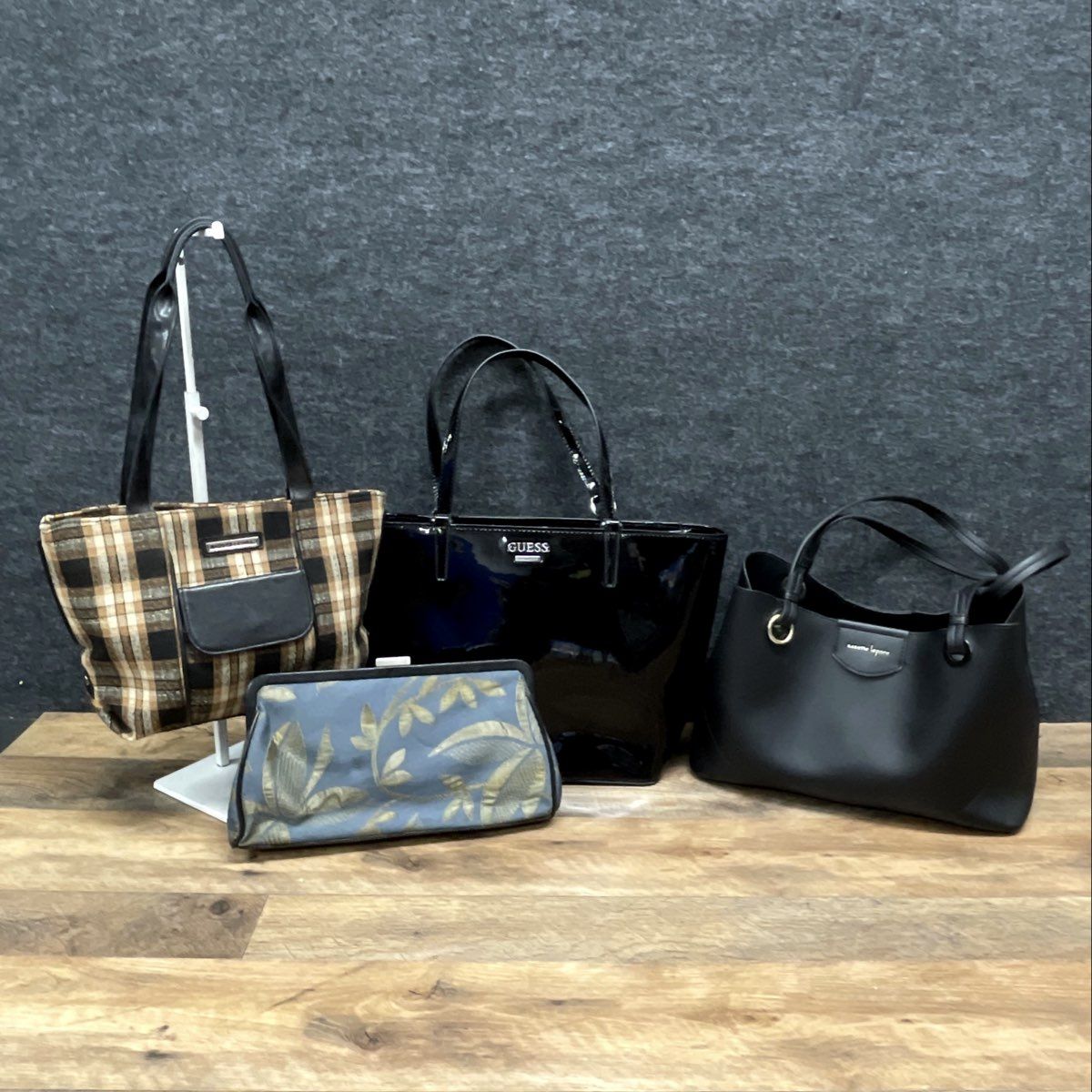 Guess Nanette Lepore Longaberger Handbag Tote Contemporary Vintage Lot of 4