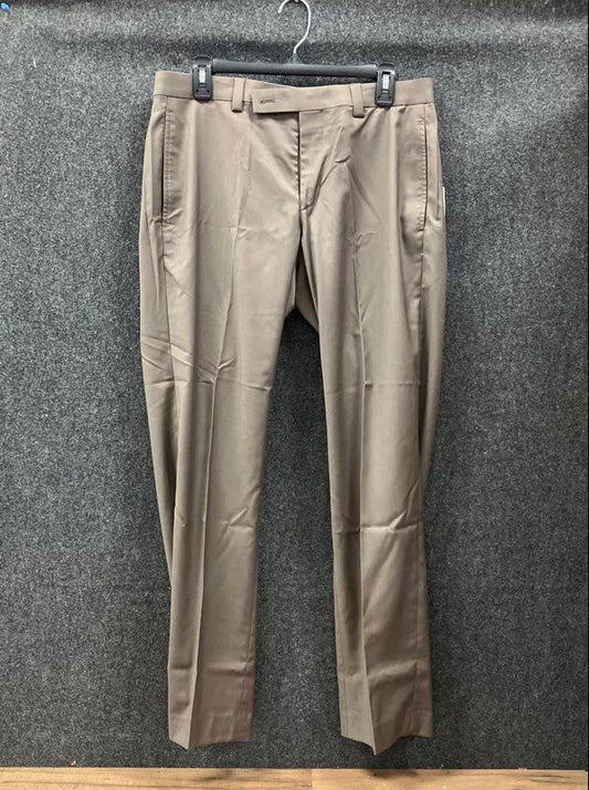 Calvin Klein Men's Jinny Dress Pants Taupe Stretch Wrinkle Resistant 32x30 NWT