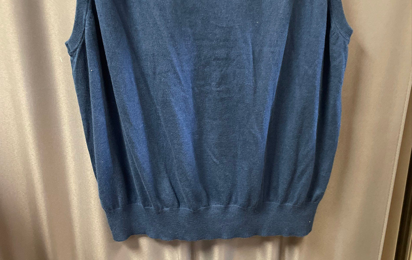 Izod Men's Blue Heritage Essentials V-Neck Wool Blend Sweater Vest NWT XXL