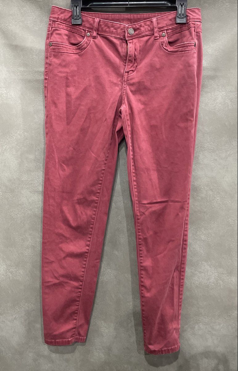 Simply Vera Vera Wang Women's Mauve Stretch Cotton Skinny Jeans Sz 6