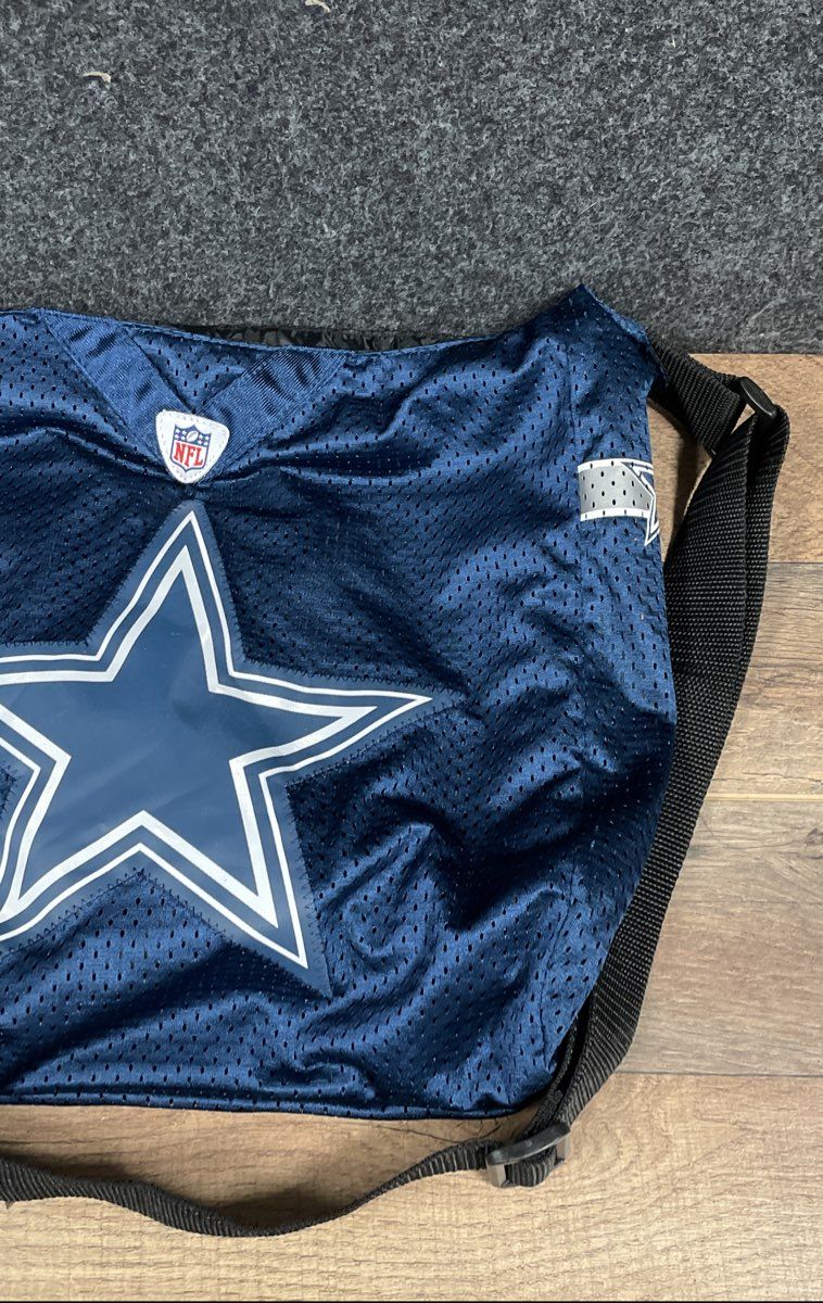 NFL Dallas Cowboys Little Earth Pro-FAN-ity Navy Jersey Mesh Messenger Bag