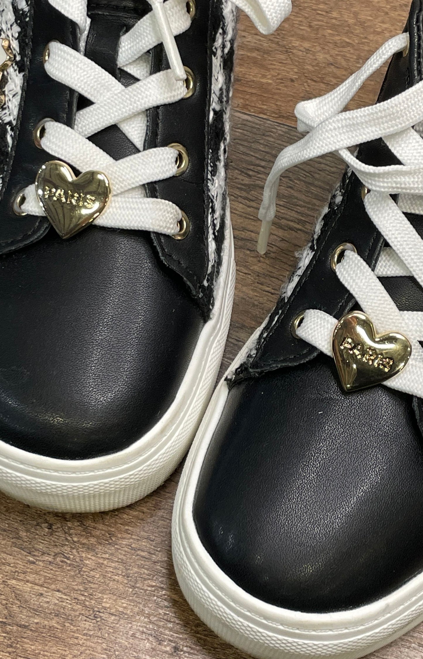Karl Lagerfeld Paris Cate Pins Houndstooth Sneakers Women's Size 6.5