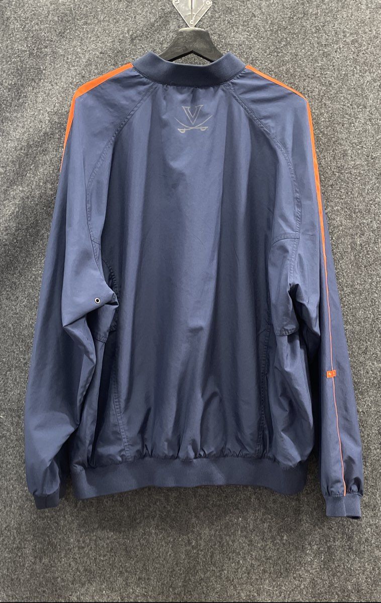 Nike Men's Vintage Y2K UVA Virginia Cavaliers Quarter-Zip Windbreaker Navy XL