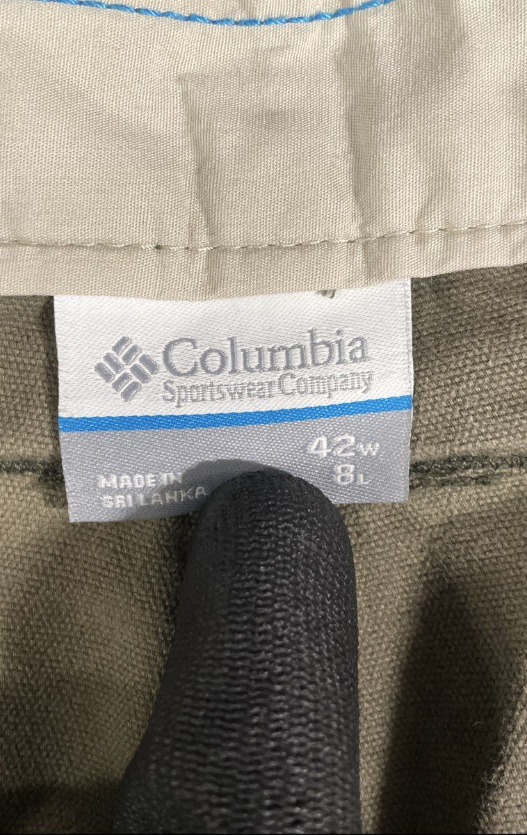 Columbia Men's Olive Green Cotton Utility Canvas Hiking Shorts 8 Inseam Sz 42