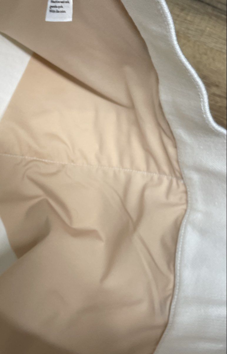 Spanx Women's White Jean-ish Distressed Ankle Leggings Raw Hem Sz M NWT