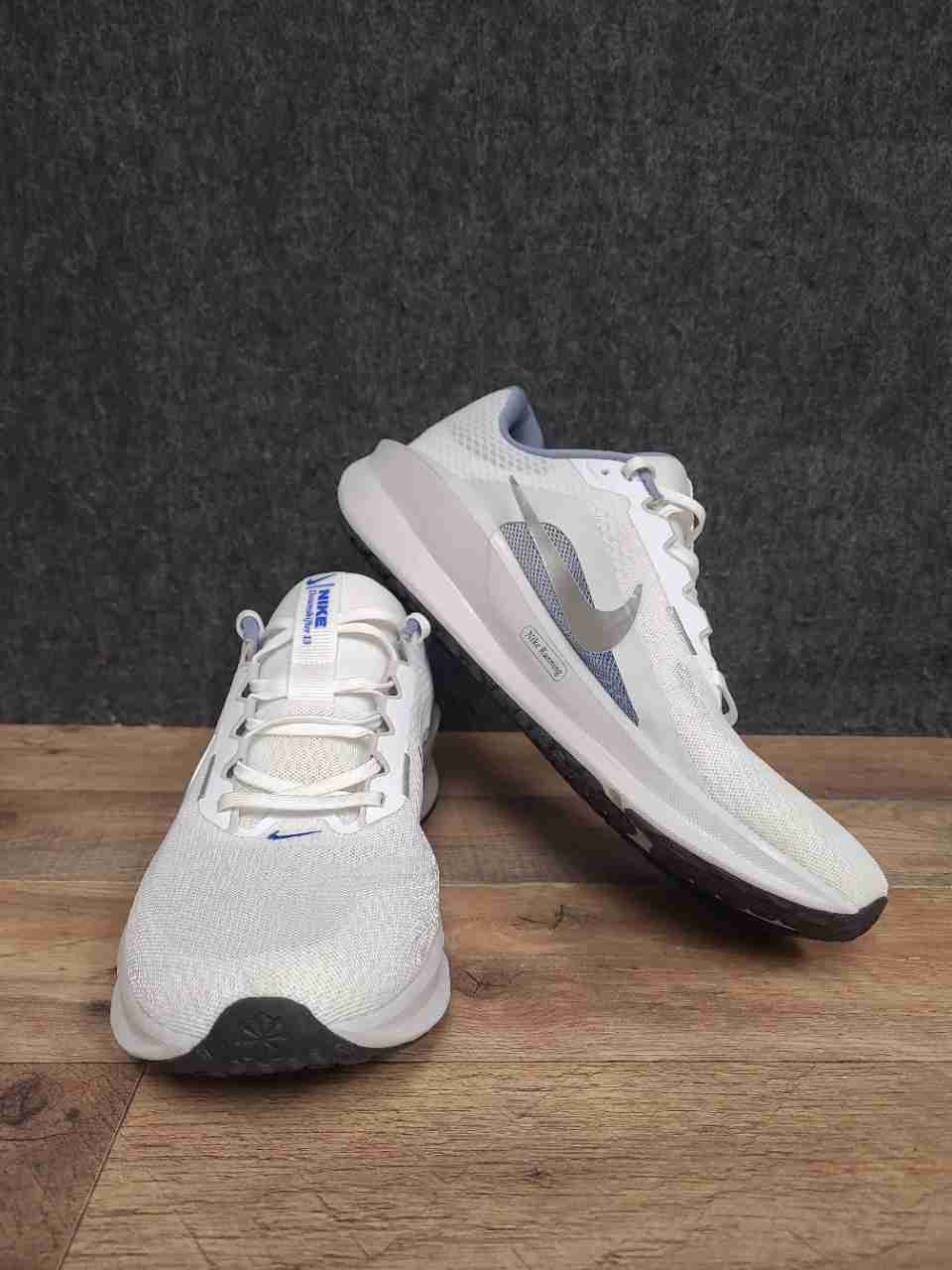 Nike Downshifter 13 White Silver Grey Running Shoes Men's Size 12