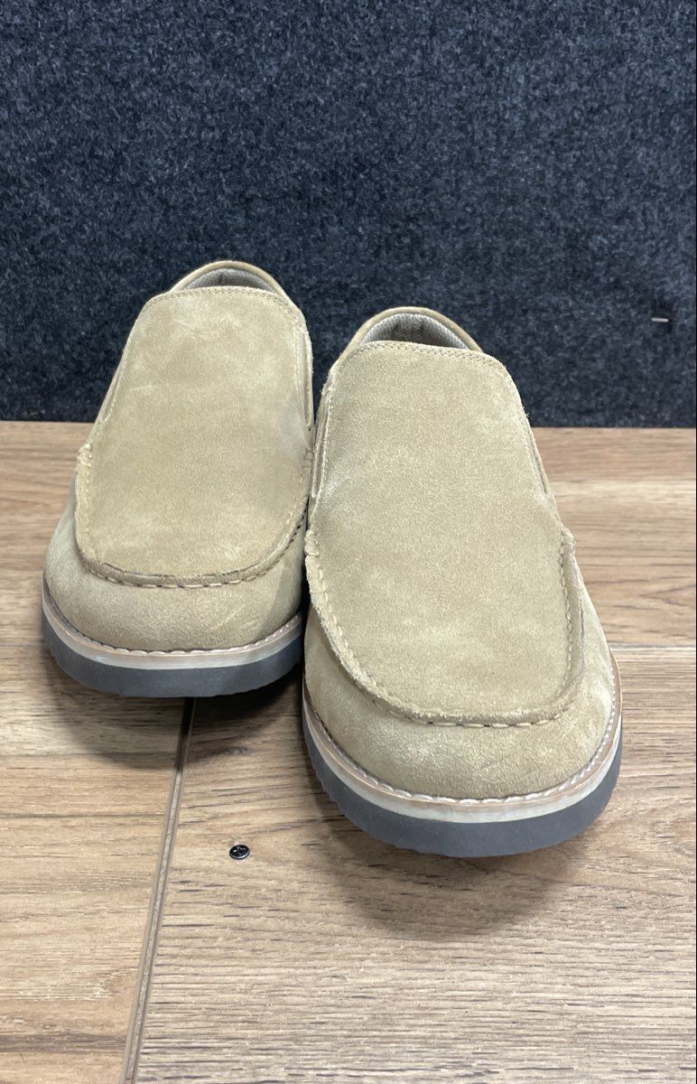 Lands' End Men's Tan Suede Slip-On Loafers Casual Shoes Size 11.5 D
