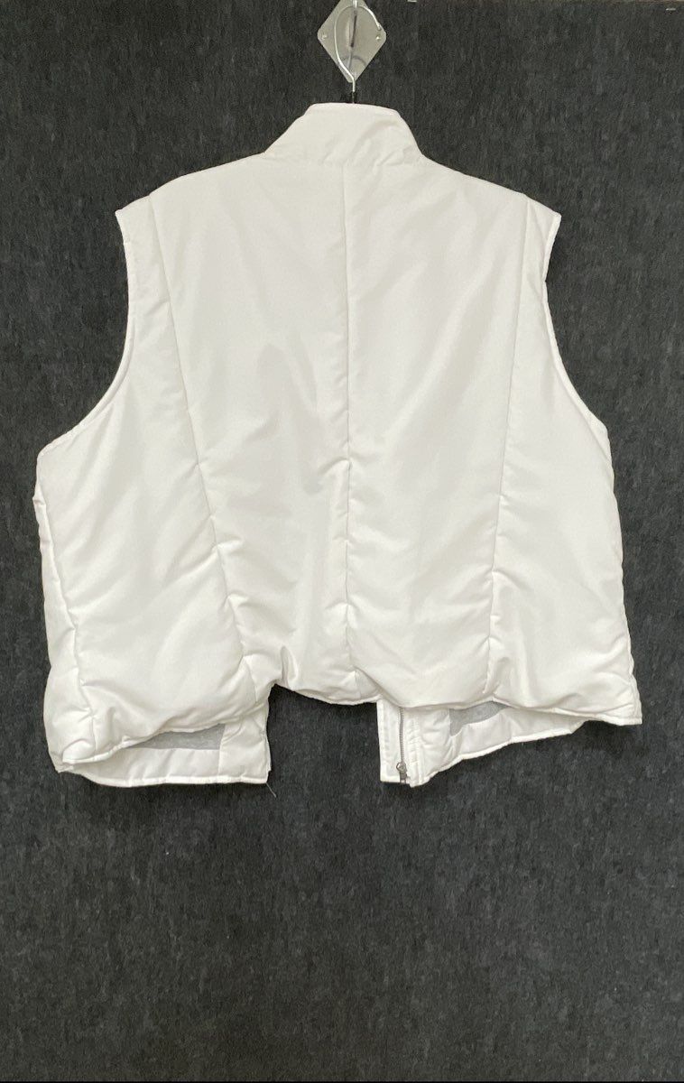 Sonoma Women's White Quilted Puffer Vest Full Zip Cotton Lined Sz 2X