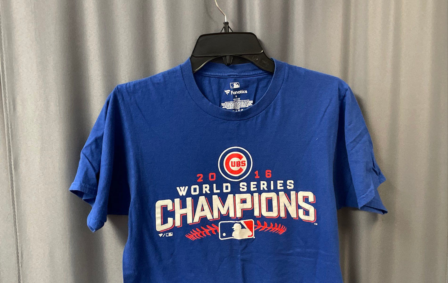 Fanatics Chicago Cubs 2016 World Series Champions Blue MLB T-Shirt Sz S