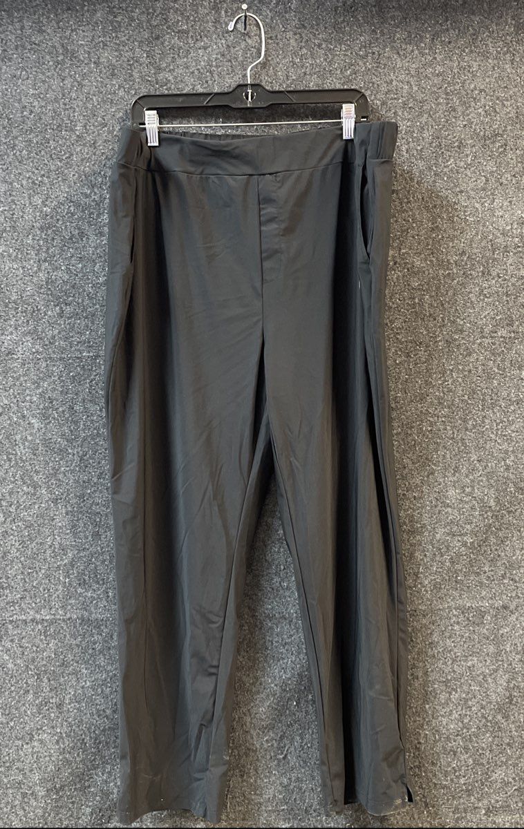 Baleaf Women's Black Active Straight Leg Pants Nylon Spandex Stretch Sz 3XL