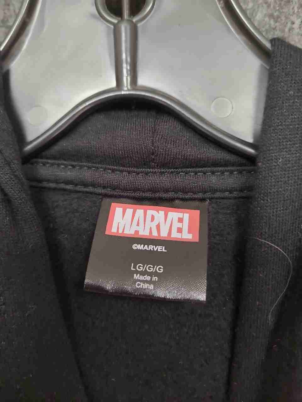 Marvel Men's Spider-Man Hoodie Black Friendly Neighborhood Graphic Large NWT