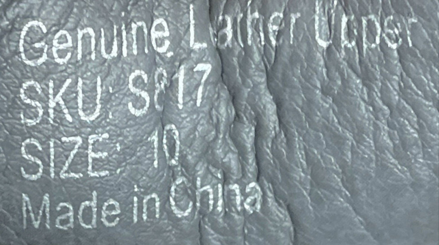 Alpineswiss S817 Suede Wingtip Brogue Derby Dress Shoes Blue Men's Size 10