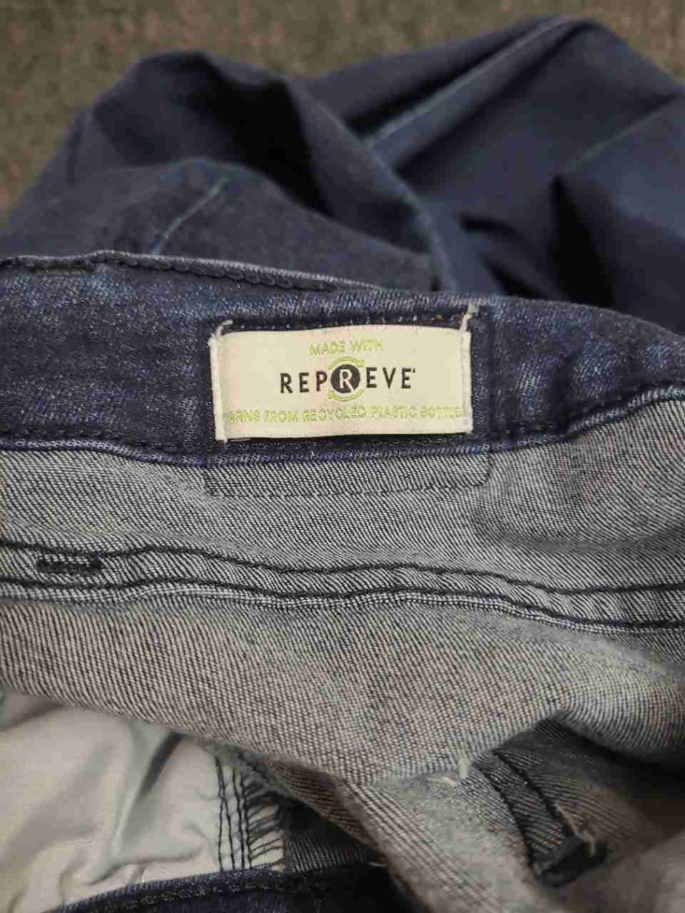 Calvin Klein Jeans Women's Dark Wash High Rise Skinny Repreve Denim Jeans Sz 16