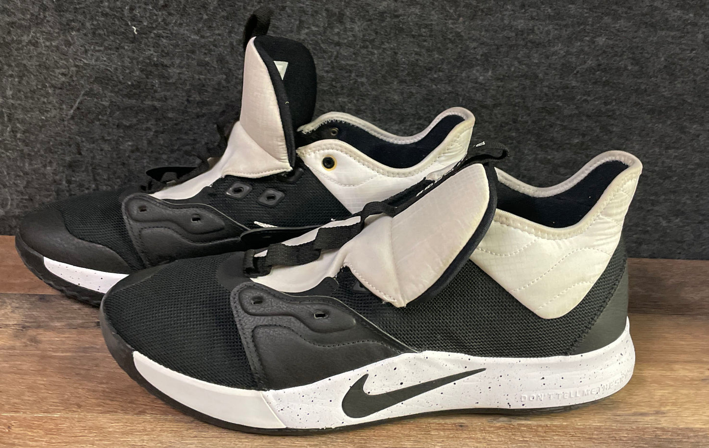 Nike PG 3 Black White Speckle Men's Basketball Shoes CN9513-001 Size 13