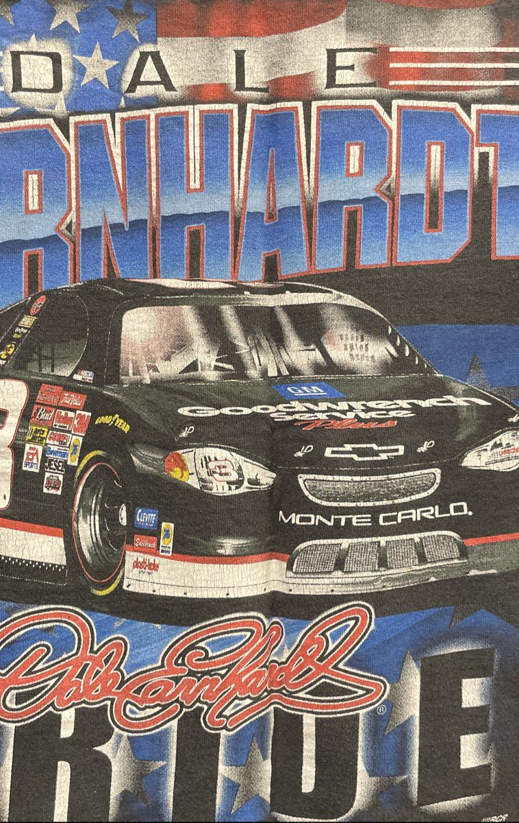 Vintage 90s Dale Earnhardt #3 Pride NASCAR T-Shirt Winner's Circle Sz L