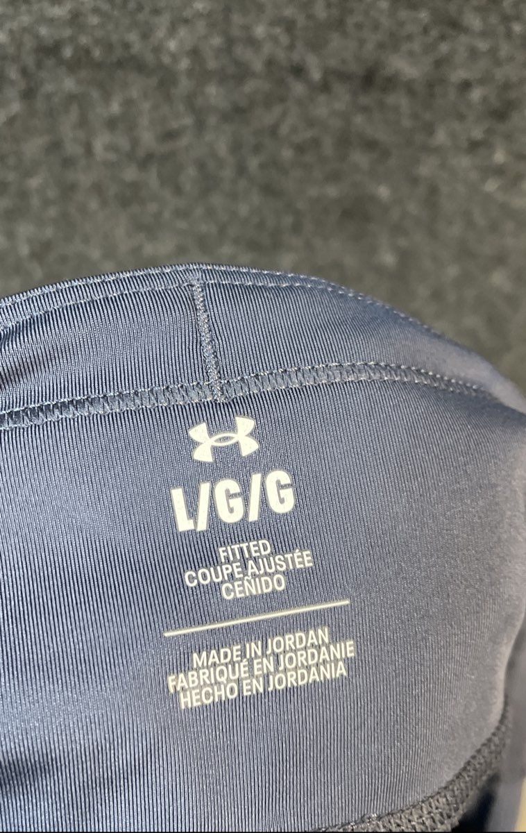 Under Armour Women's Fitted Perforated Leggings Slate Blue Side Pockets Sz L