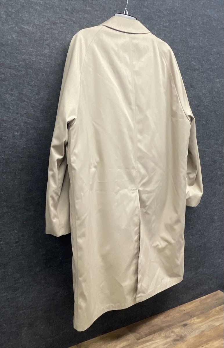 London Fog Women's Beige Vintage 70s Trench Maincoat Removable Pile Lining