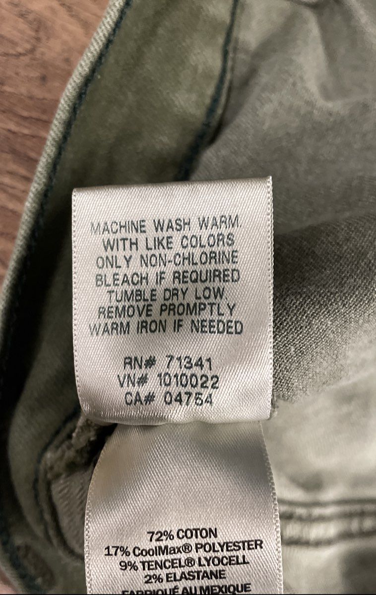 L.L.Bean Men's Olive Green Athletic Fit CoolMax Performance Stretch Pants 36x32