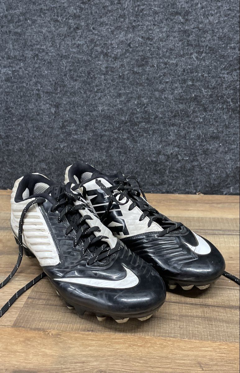 Nike Vapor Speed Low Black White Men's Football Cleats Size 9.5
