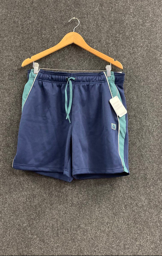 Reebok Men's Navy & Teal Colorblock Athletic Gym Shorts 7" Inseam NWT Sz L